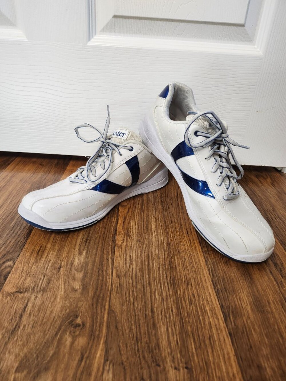 Dexter White and Blue Bowling Shoes Vicky Style Size 10